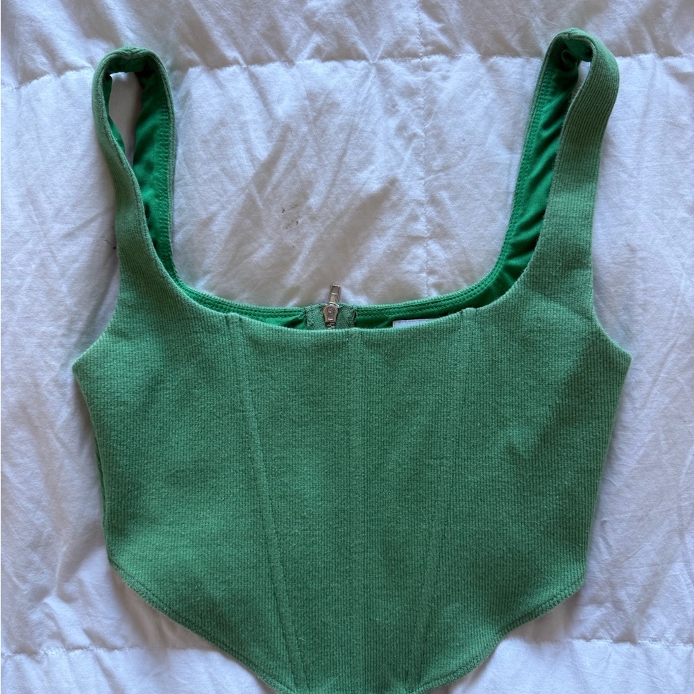 Princess Polly Vibrant Green Knit Top